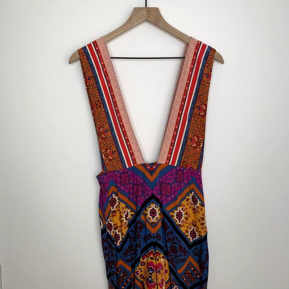 Free People Maritzah Floral Print Jumpsuit In Multi Pink Womens Size 6 - Picture 8 of 13